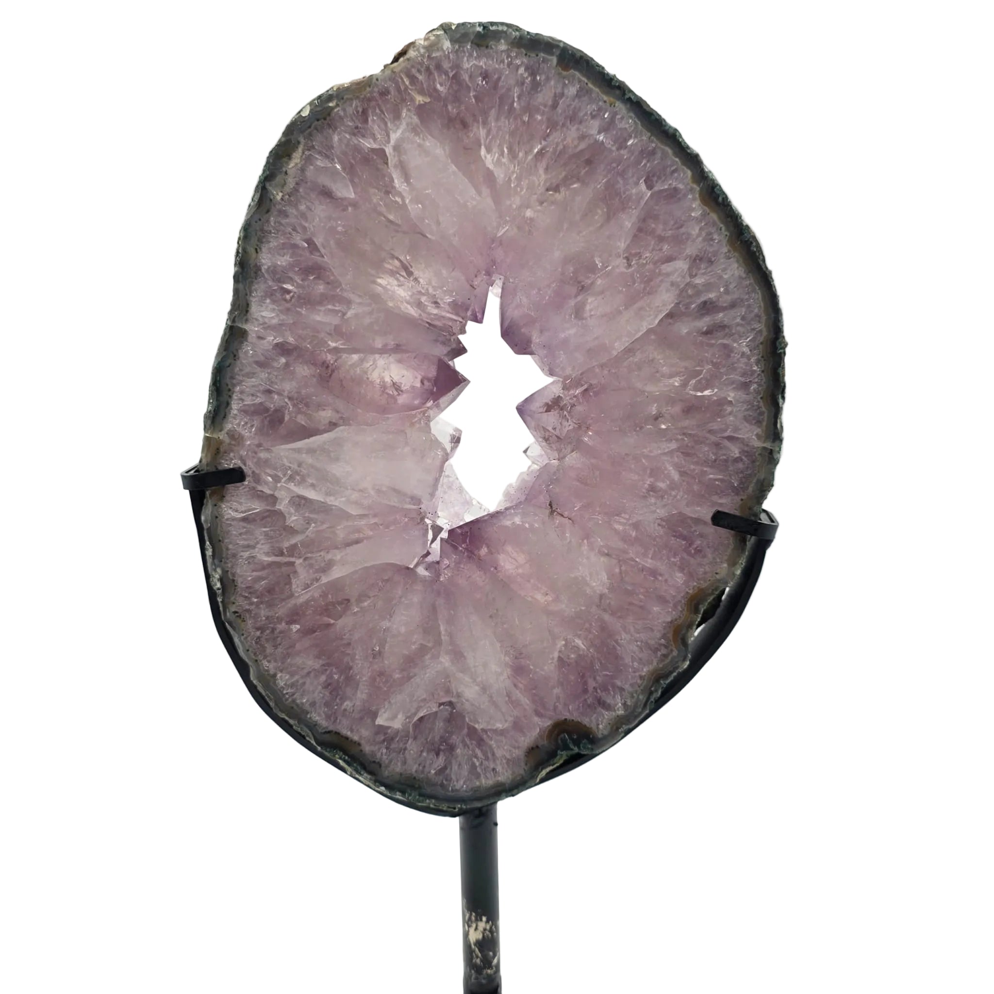Amethyst-Scheibe mit Ständer