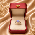 Opal Ring mit 925 Sterlingsilber Fassung