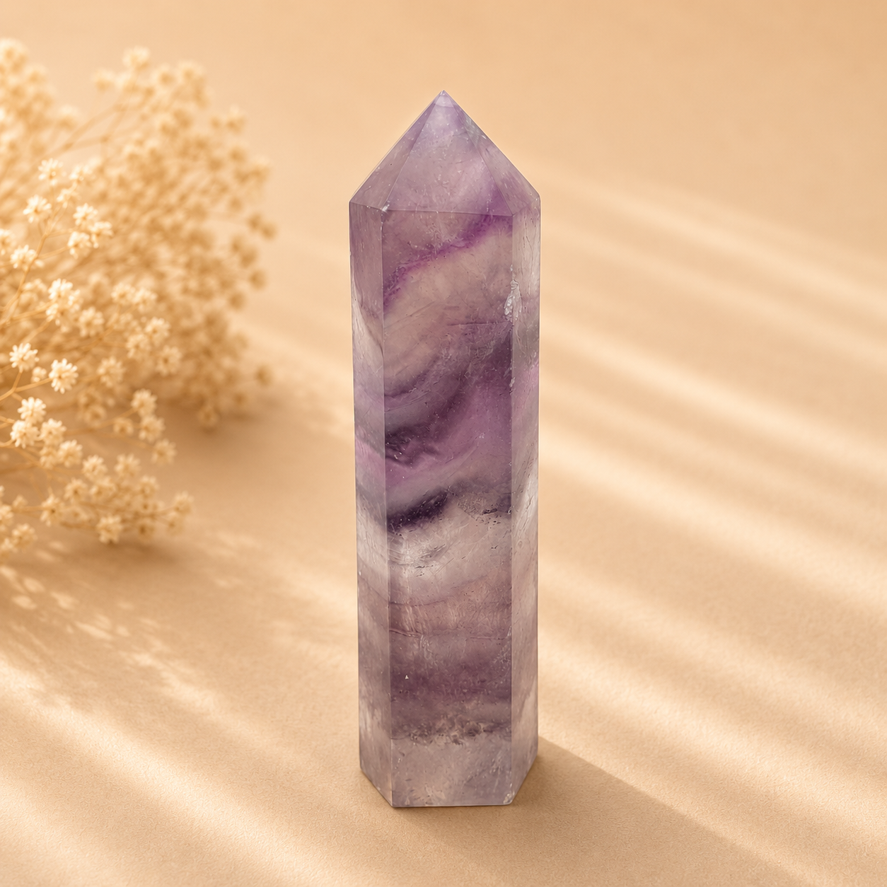 Lavendel Fluorit Turm