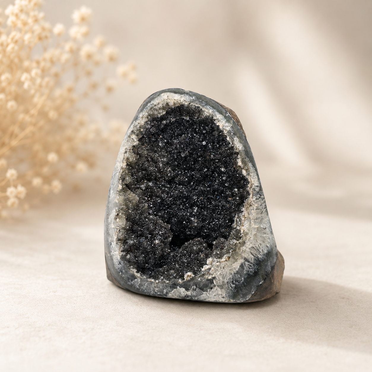 Schwarze Amethyst-Druse