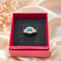 Topas Ring mit 925 Sterlingsilber Fassung