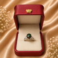 Opal Ring mit 925 Sterlingsilber Fassung