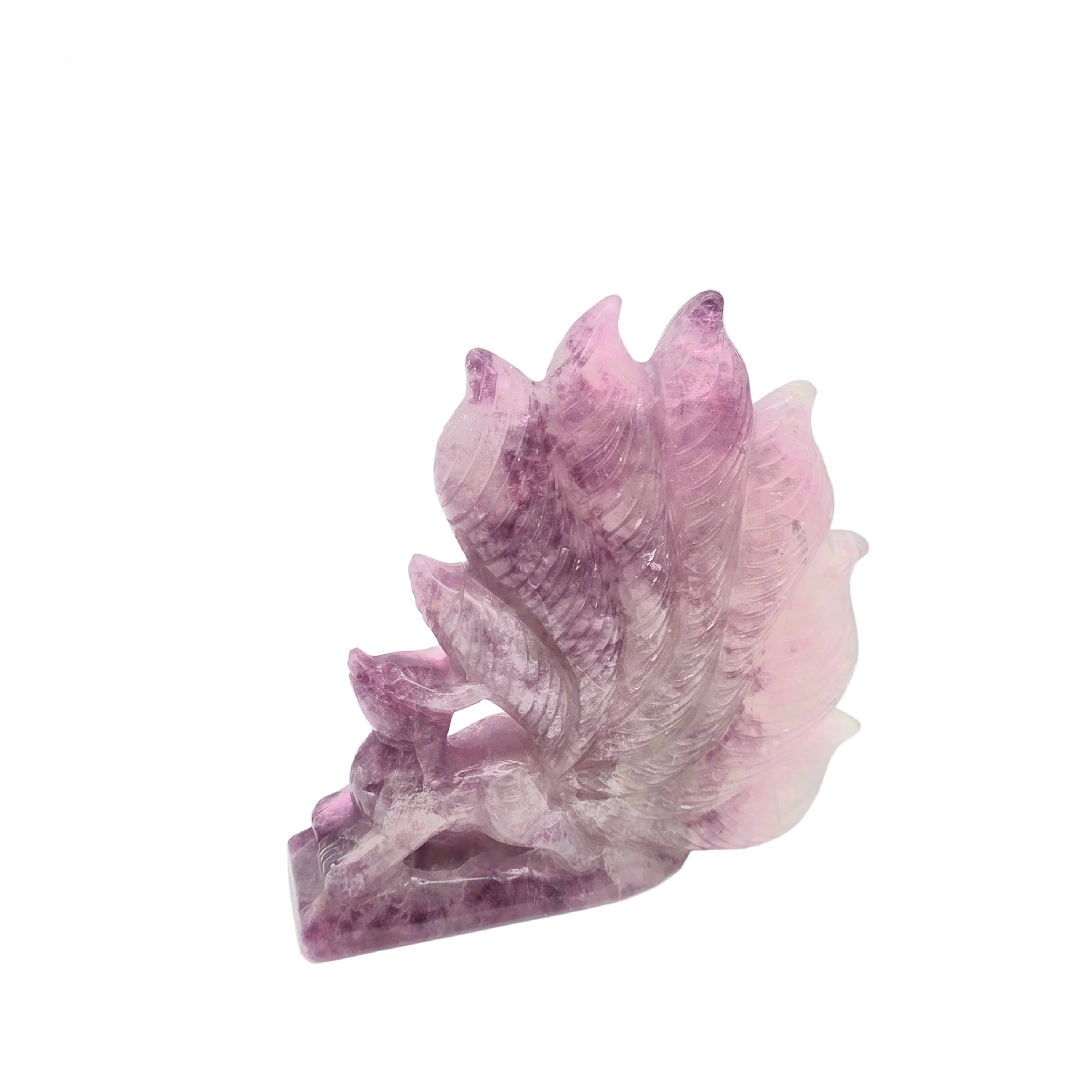 Pink Fluorit  Ninetailed Fox