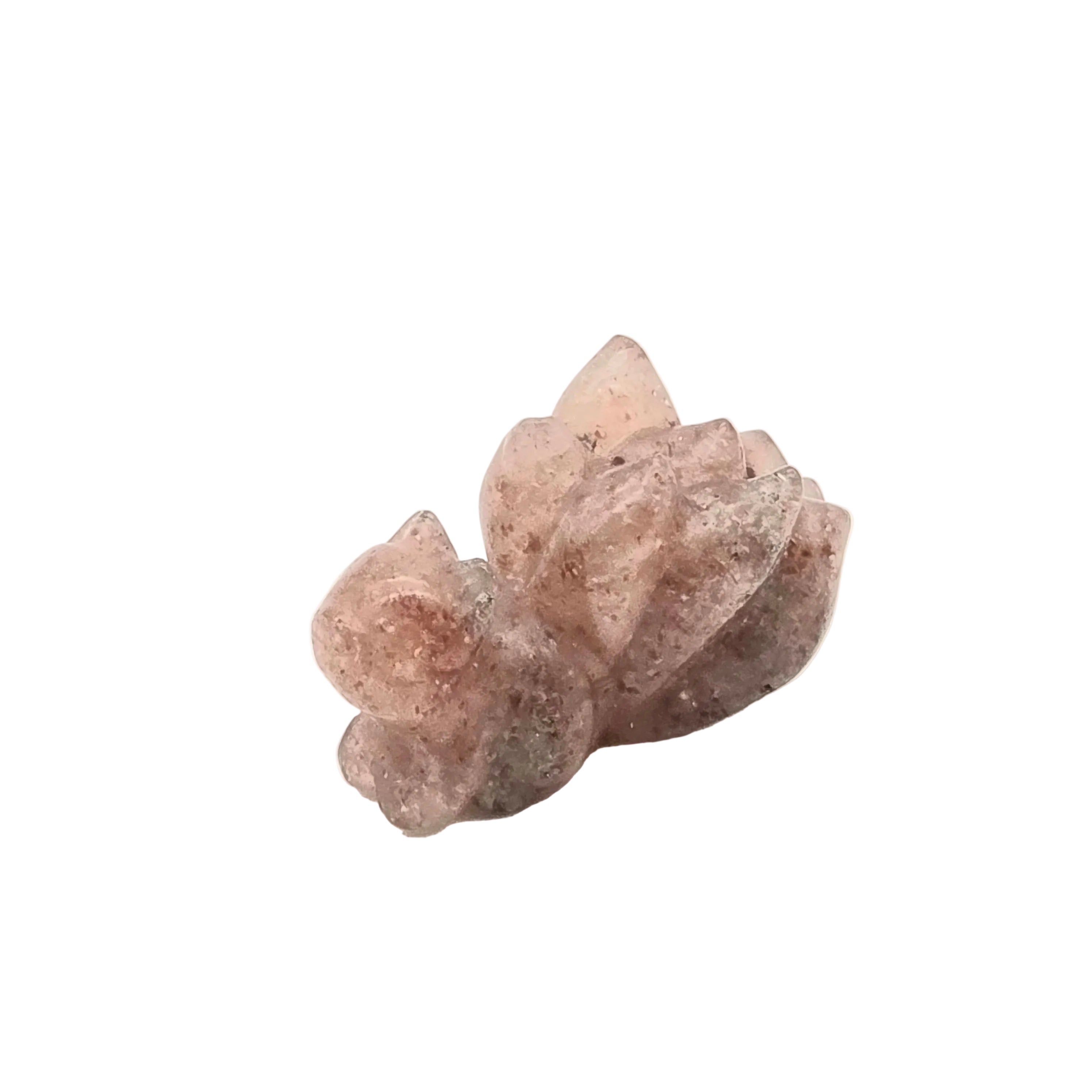 Nine Tail Fox – Bergkristall, Erdbeerquarz & Amethyst