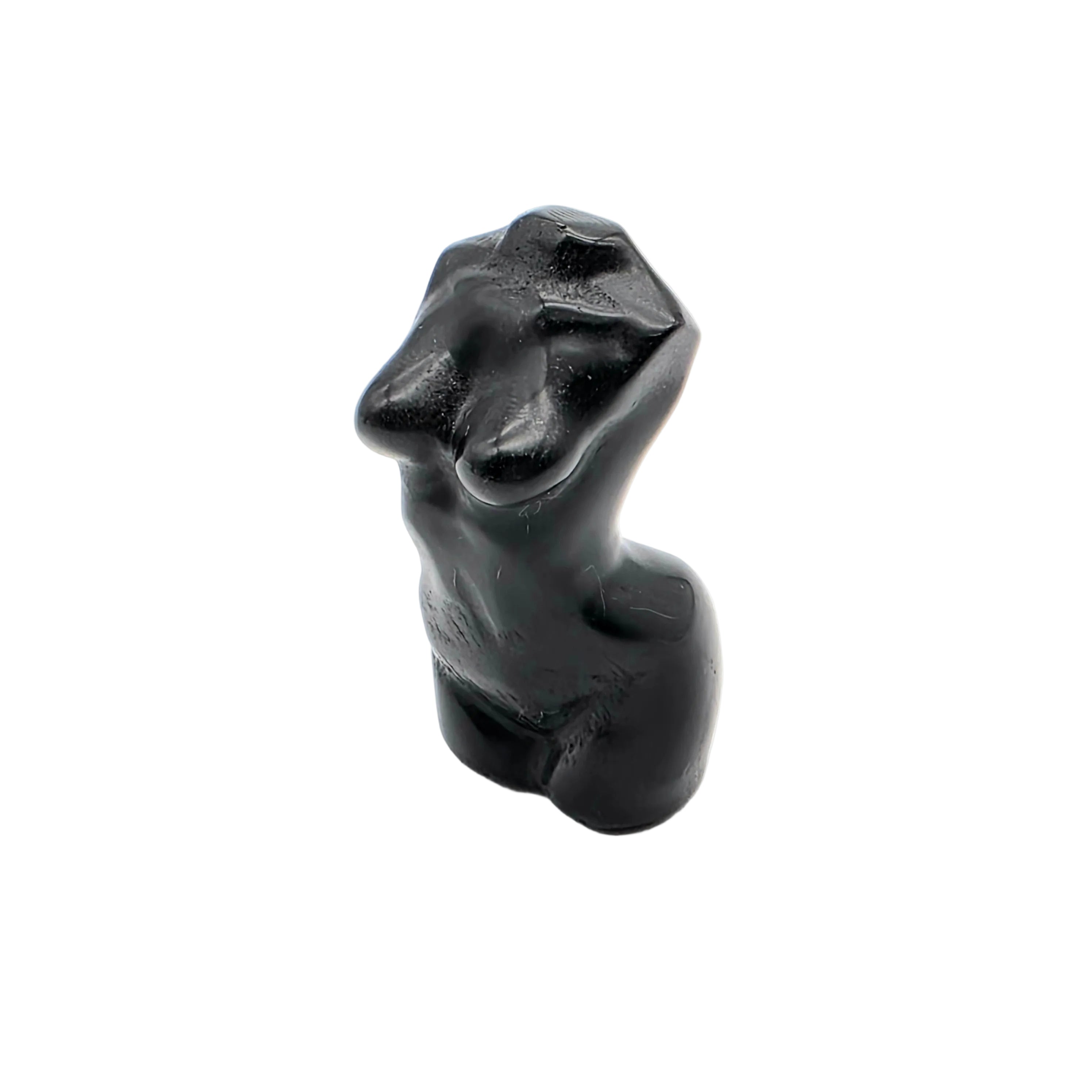 Frauenoberkörper aus Naturstein – Granat, Obsidian, Moosachat, Rosenquarz & Howlite