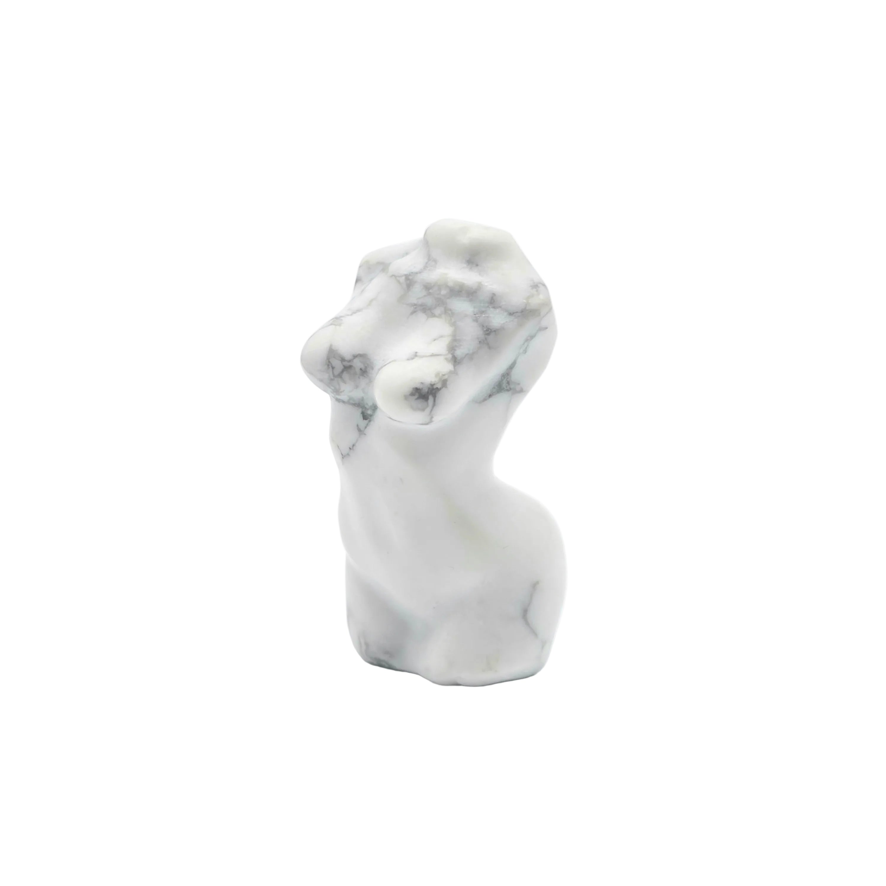 Frauenoberkörper aus Naturstein – Granat, Obsidian, Moosachat, Rosenquarz & Howlite