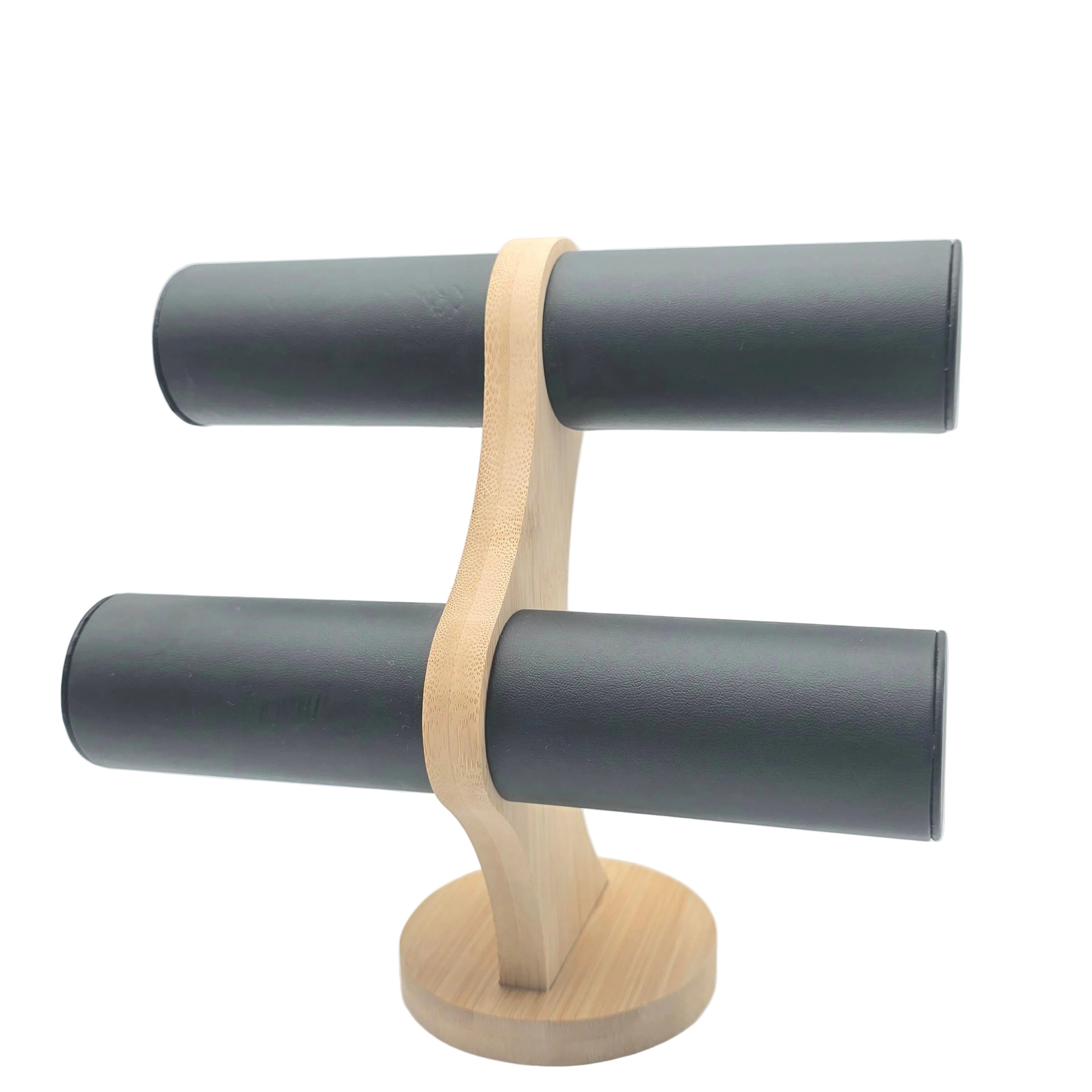 Armbandhalter / Ständer aus Kunstleder – zweistöckig