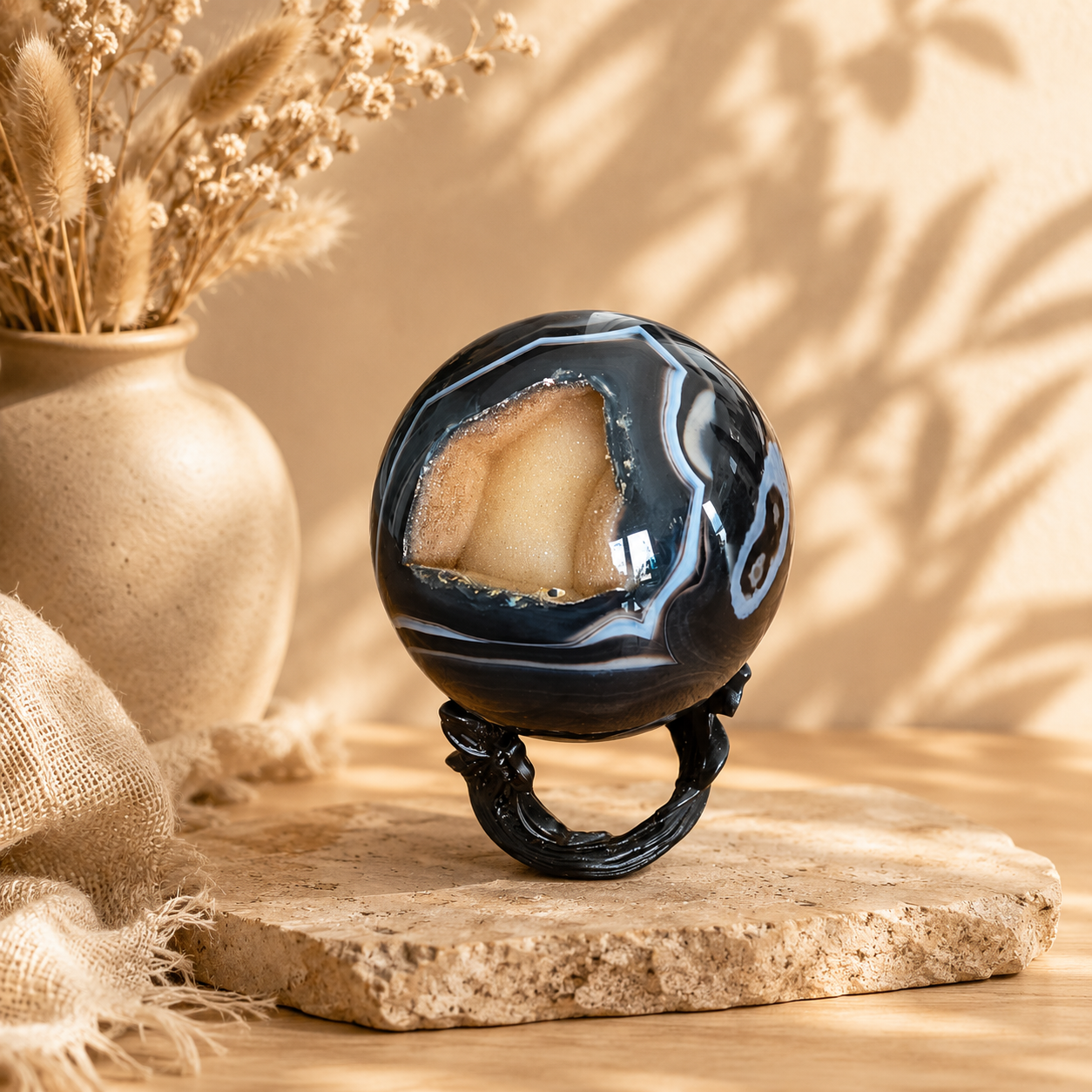 Orca Achat Kugel