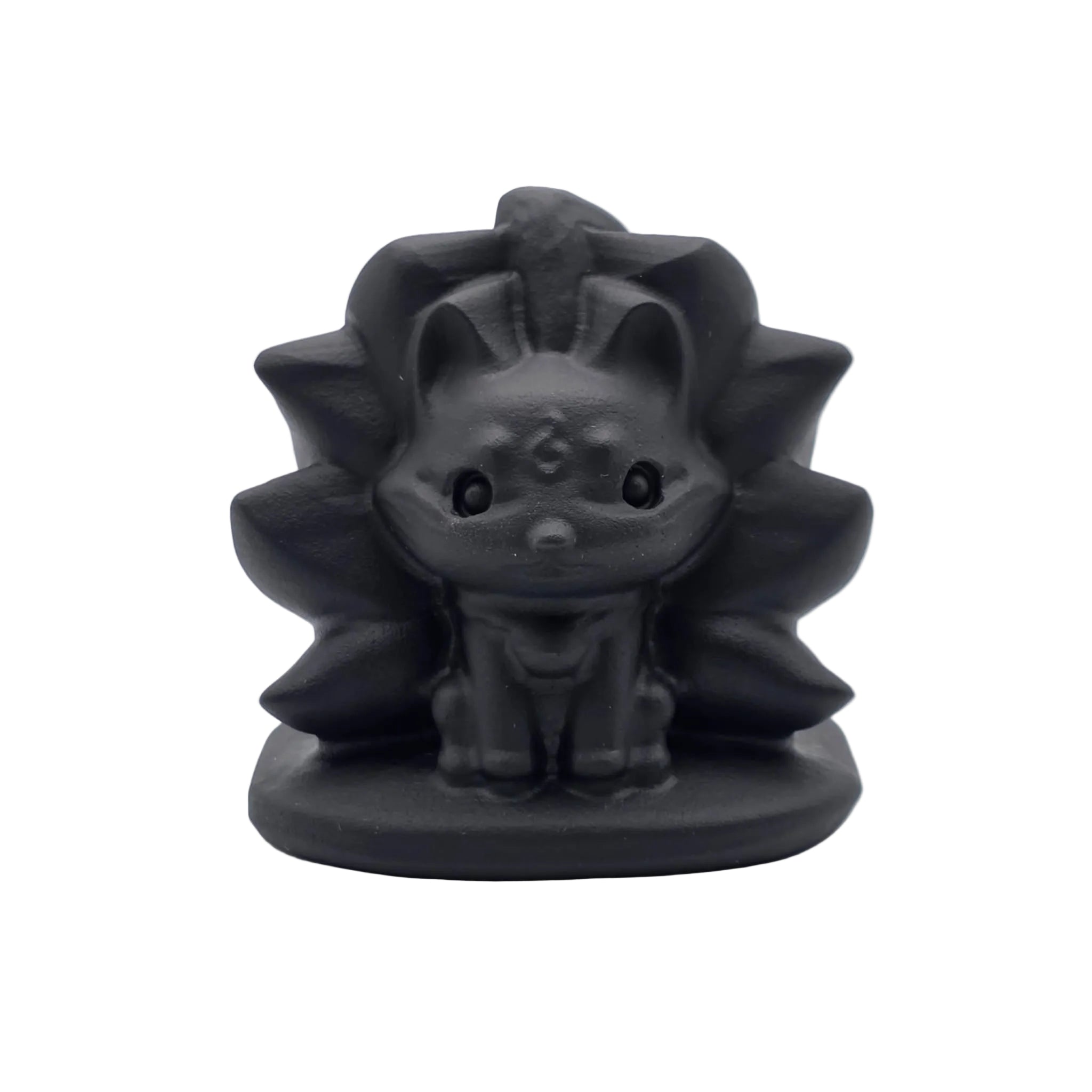 Obsidian Nine-Tailed Fox – Neunschwänziger Fuchs aus Naturstein
