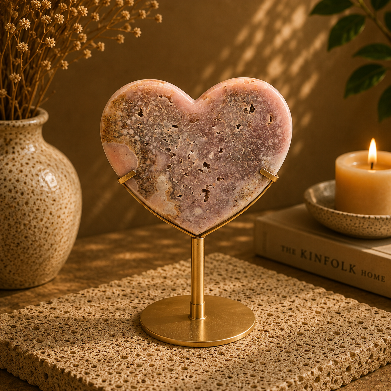 Pink Amethyst Herz