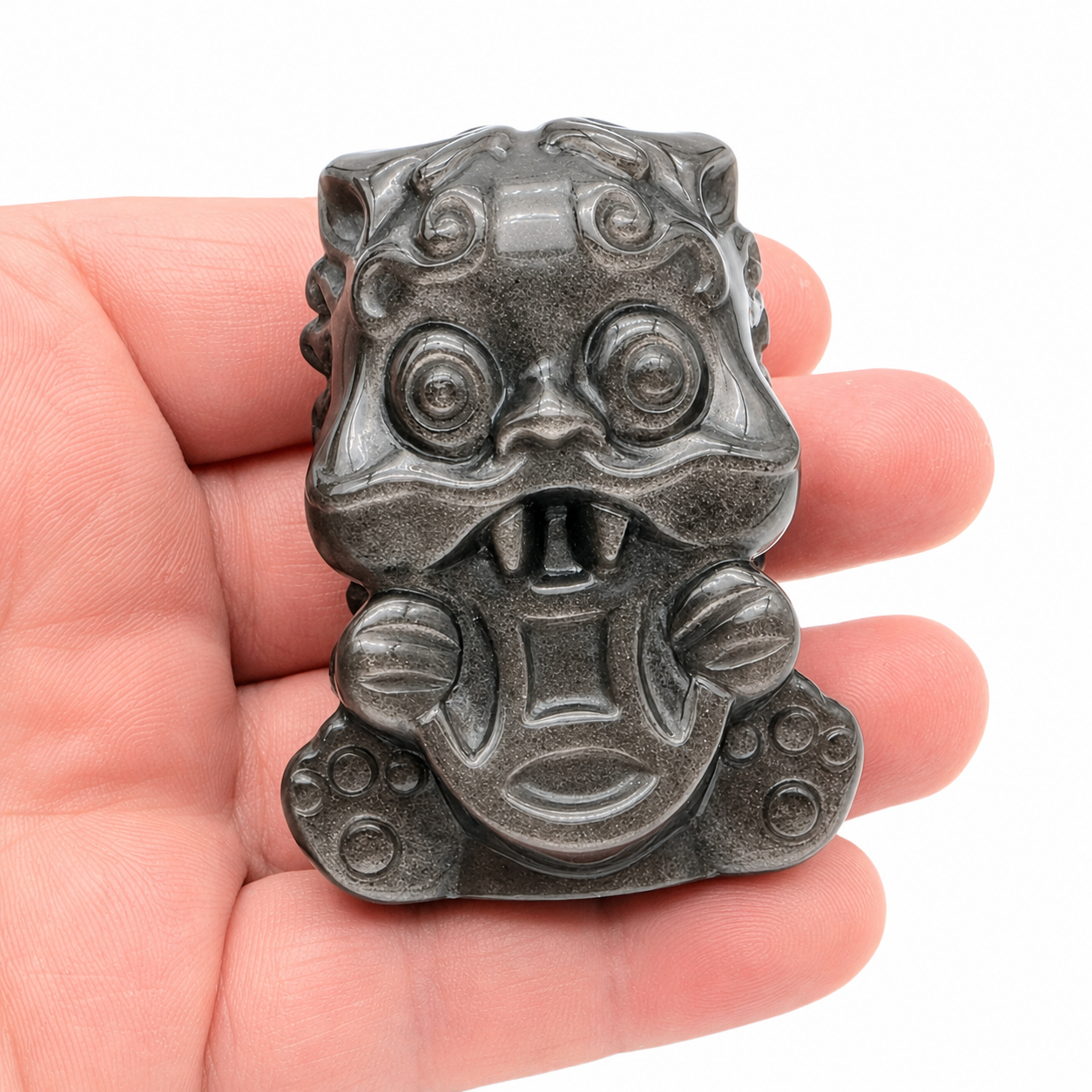 Silber Obsidian Money Eater