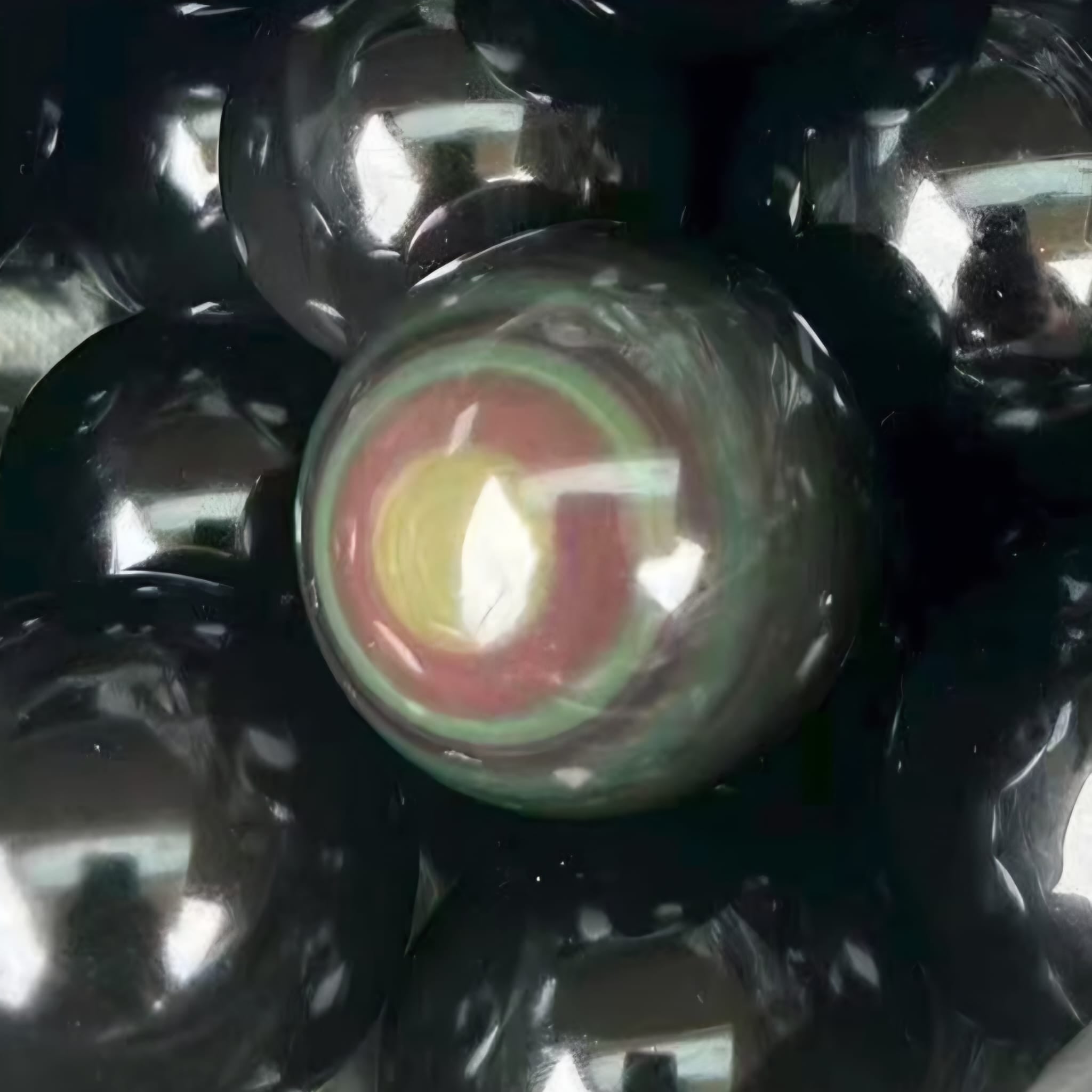 Regenbogen-Obsidian Kugel – A-Qualität mit intensivem Regenbogeneffekt