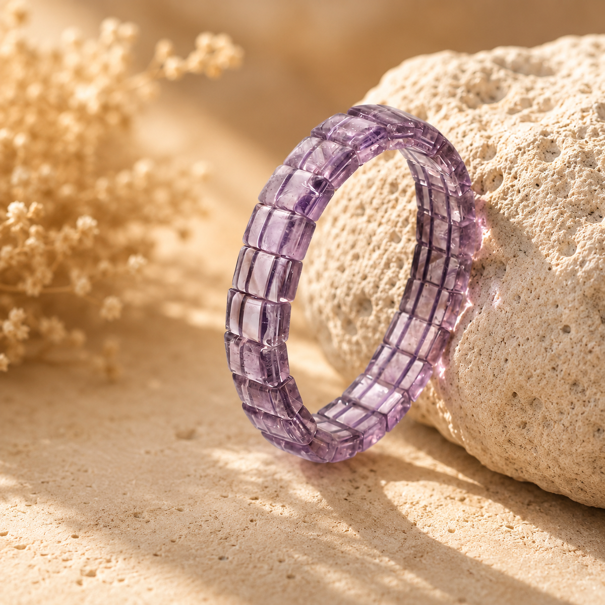 Ametrien Armband mit natürlichen Edelstein-Elementen