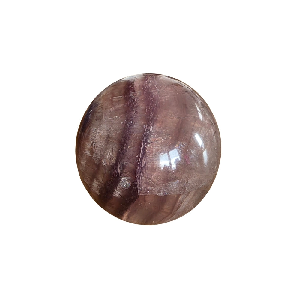 Lavendel Fluorite mit Mica Kugel