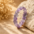 Traum-Amethyst Armband mit natürlichen Edelsteinperlen
