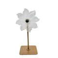 Edelstein-Blume auf Metallständer – Drehbare Naturstein-Dekoration