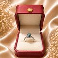 Opal Ring mit 925 Sterlingsilber Fassung