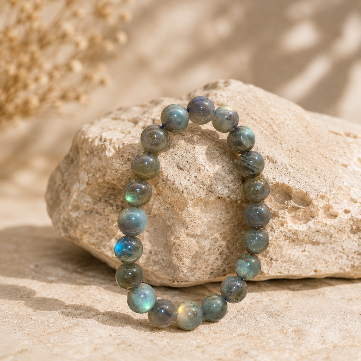 Labradorit Armband mit natürlichen Edelsteinperlen