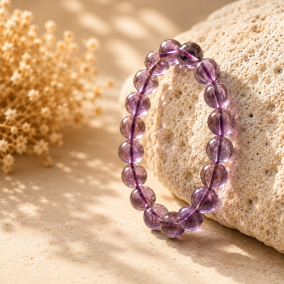 Ametrien Armband mit natürlichen Edelsteinperlen