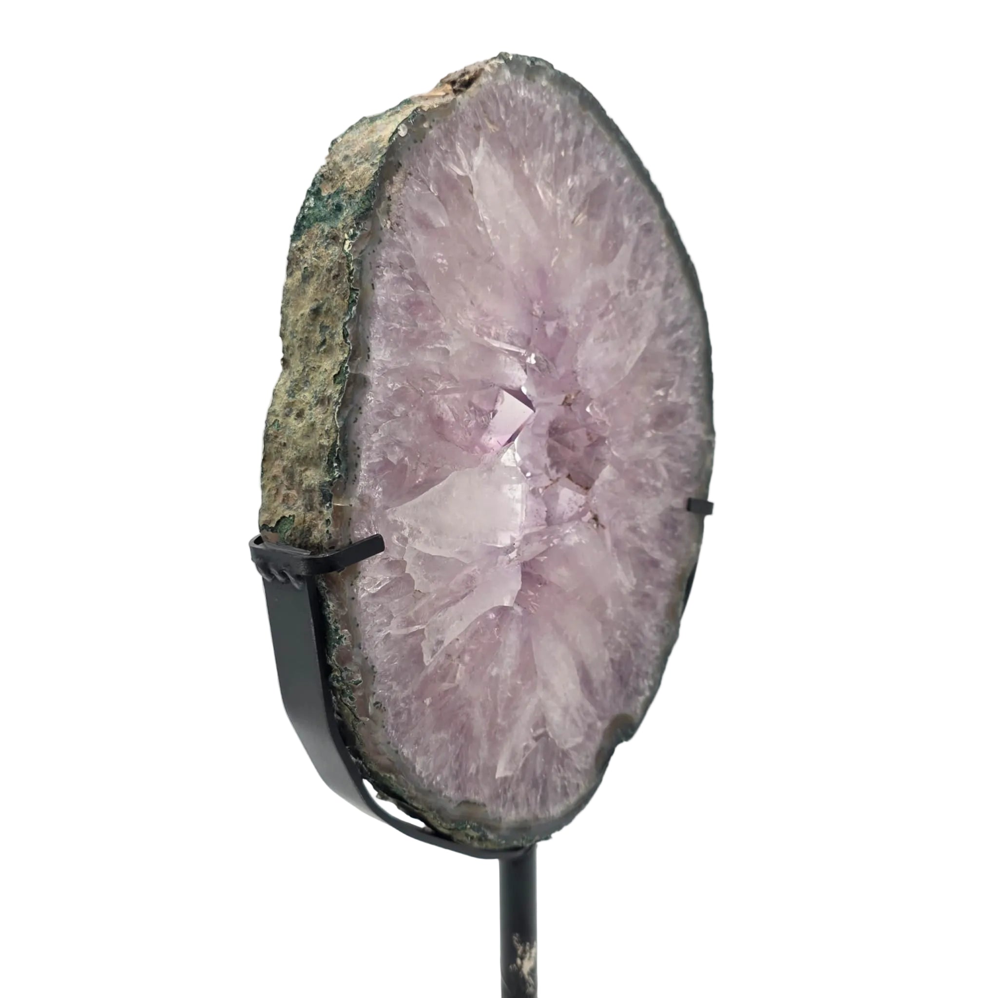 Amethyst-Scheibe mit Ständer