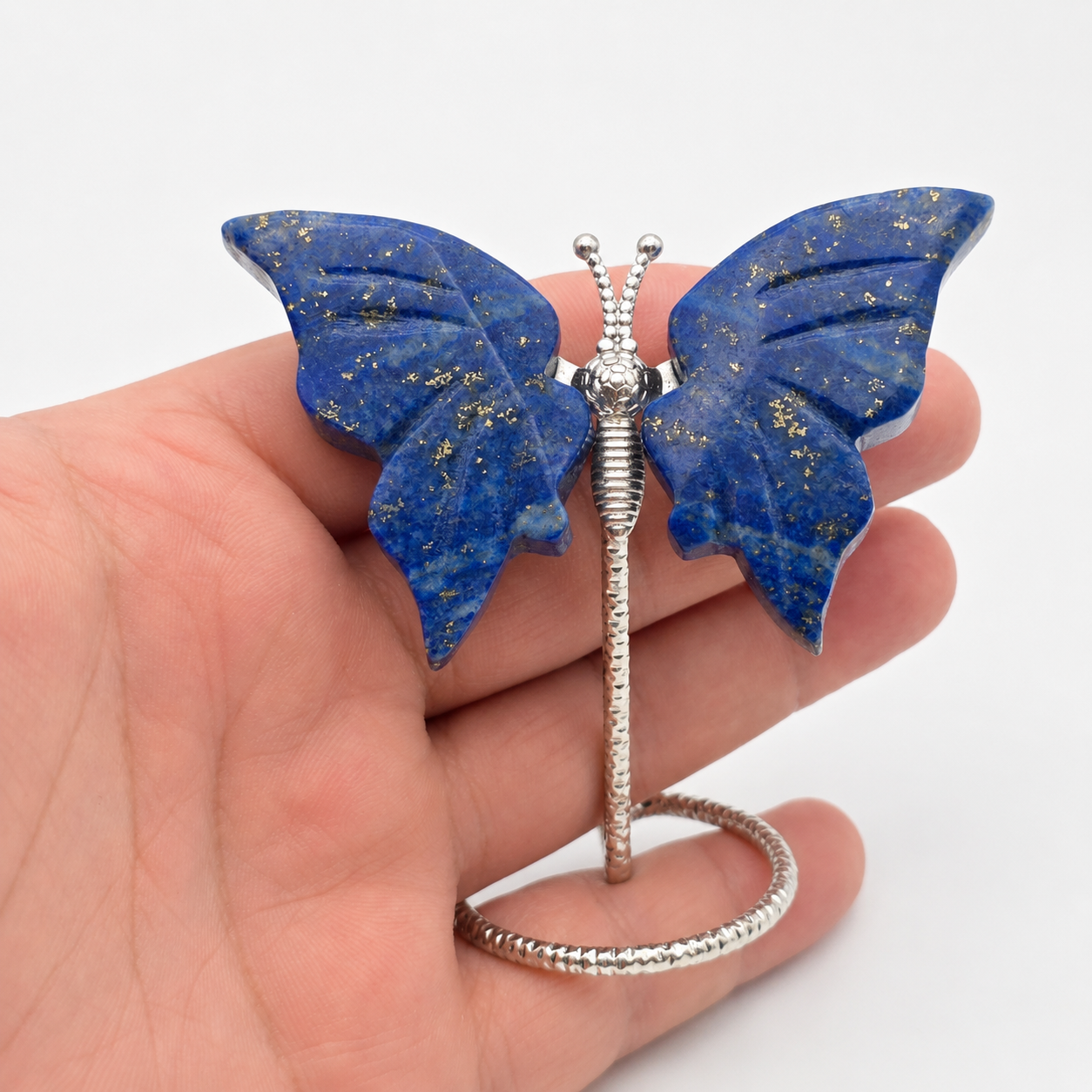 Mini Lapis Lazuli / Rosa Opal Schmetterlingsflügel