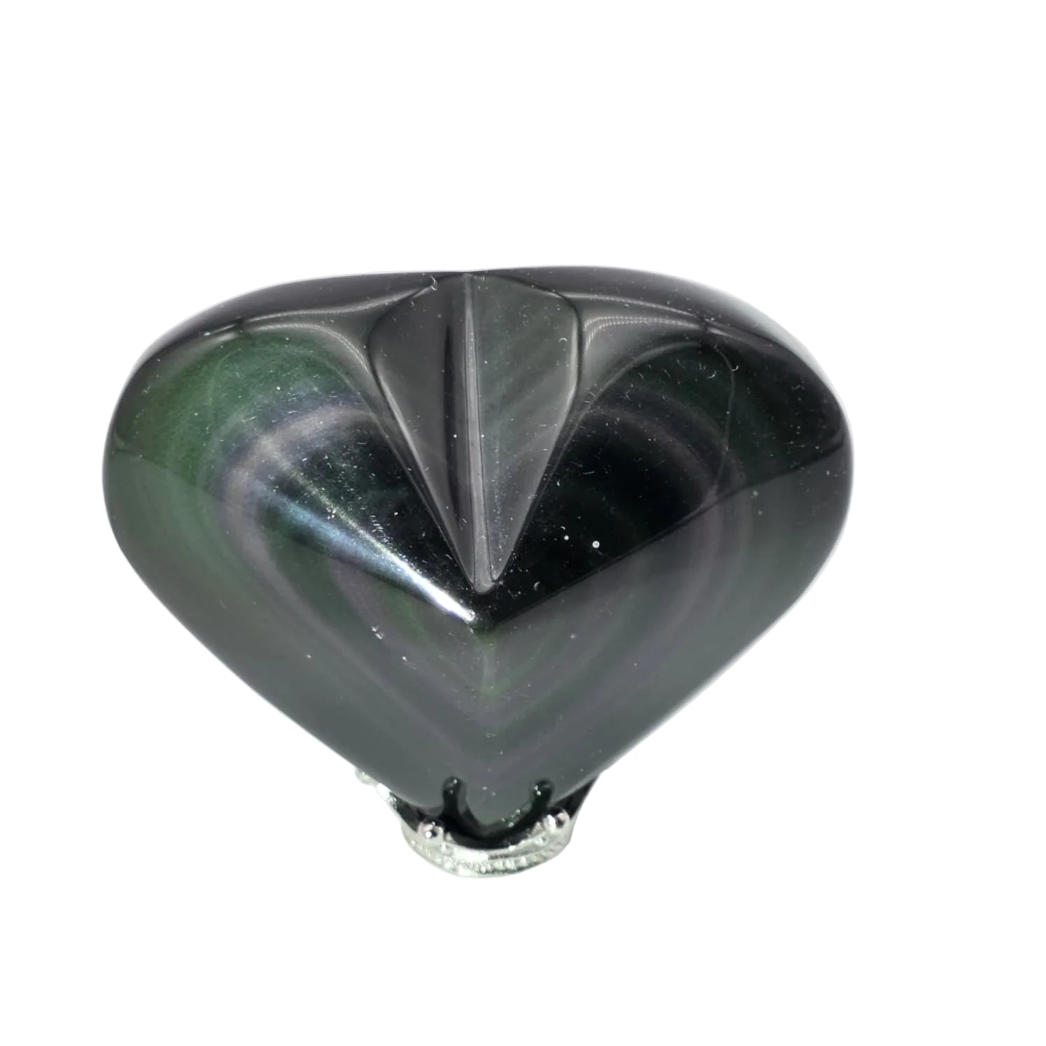 Regenbogen-Obsidian Herz