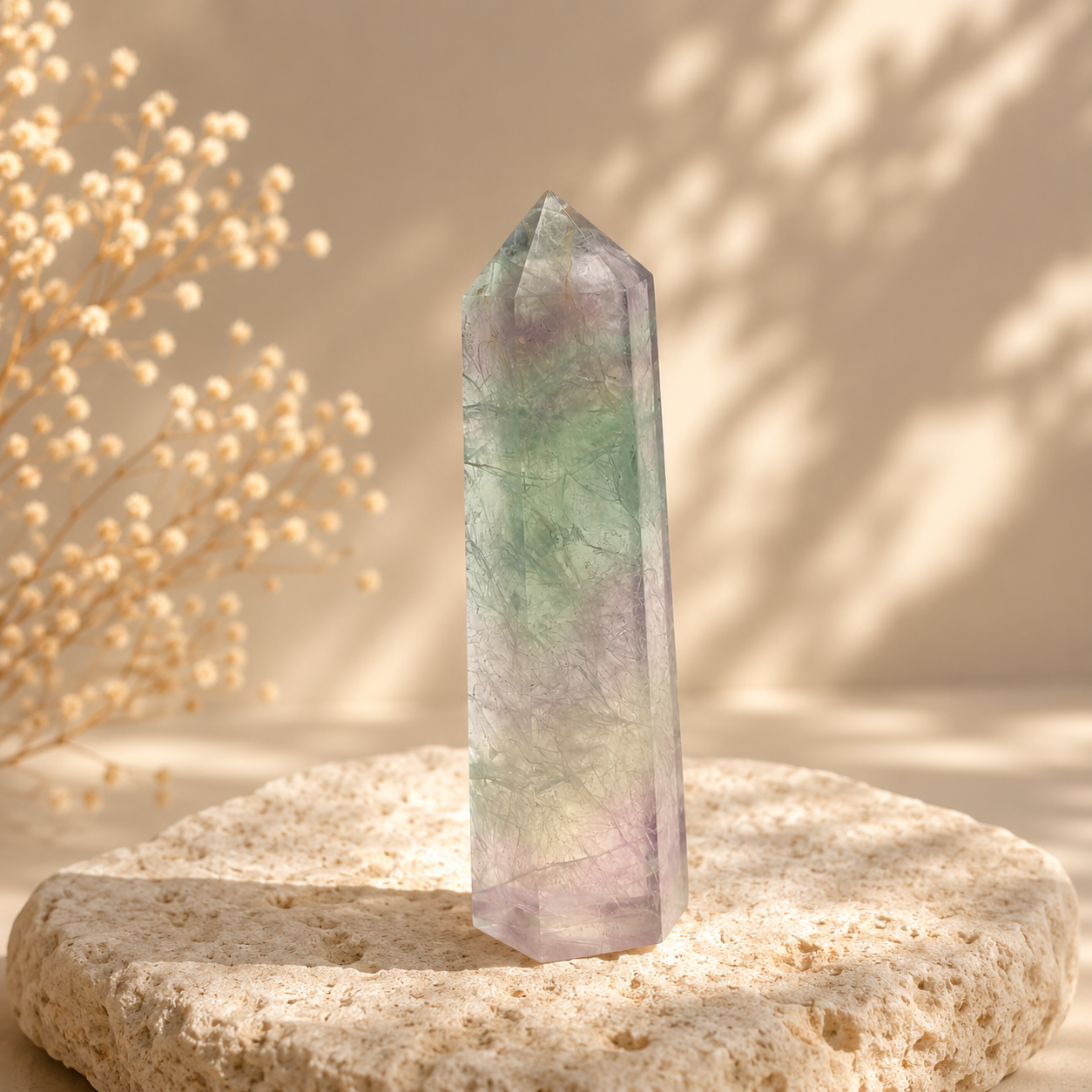 Lavendel Fluorit Turm