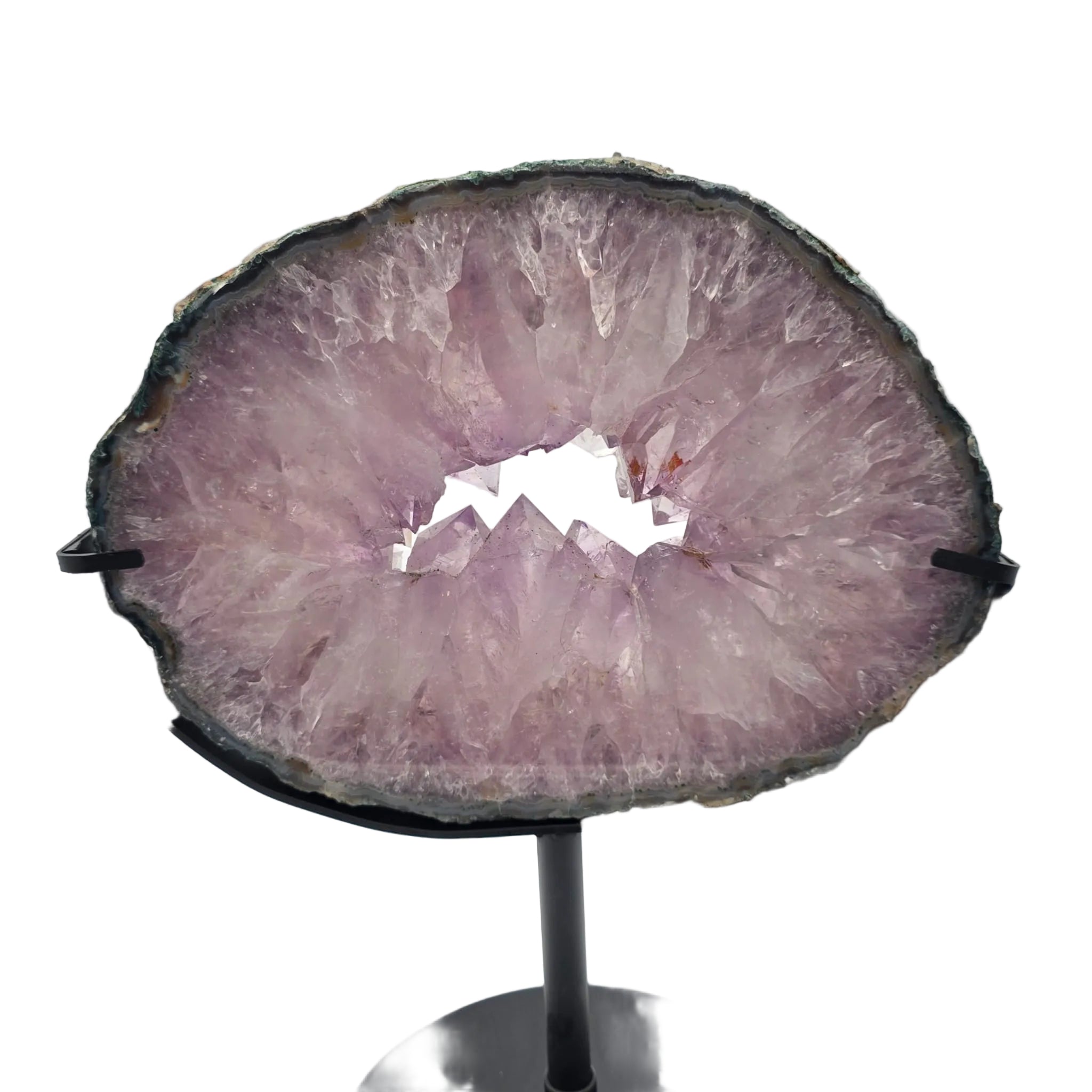 Amethyst-Scheibe mit Ständer