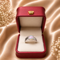 Opal Ring mit 925 Sterlingsilber Fassung