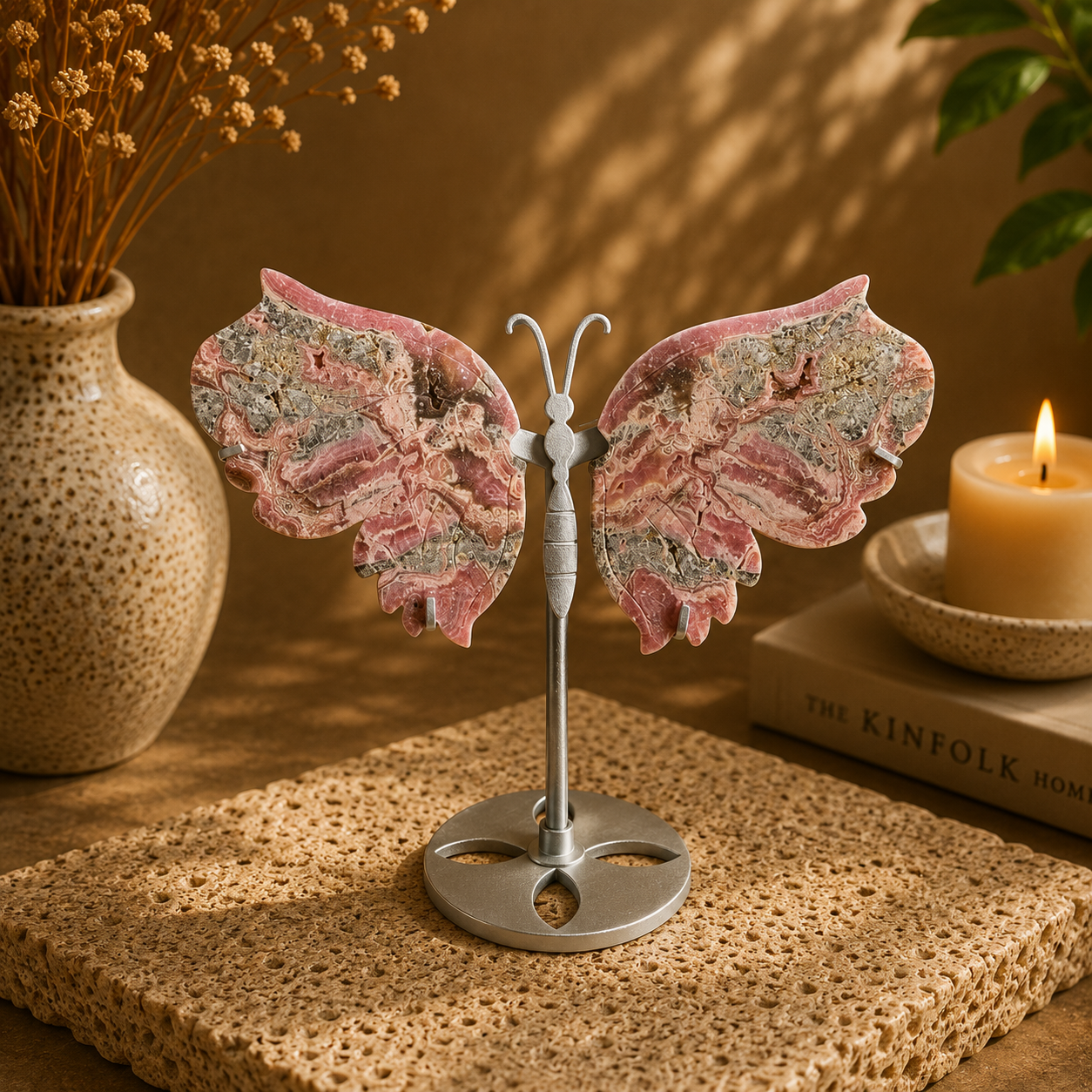 Rhodochrosit Schmetterling
