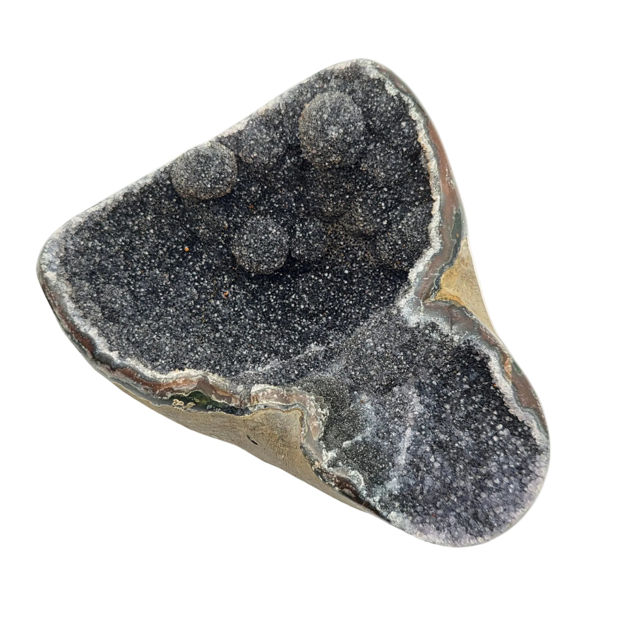 Schwarze Amethyst-Druse