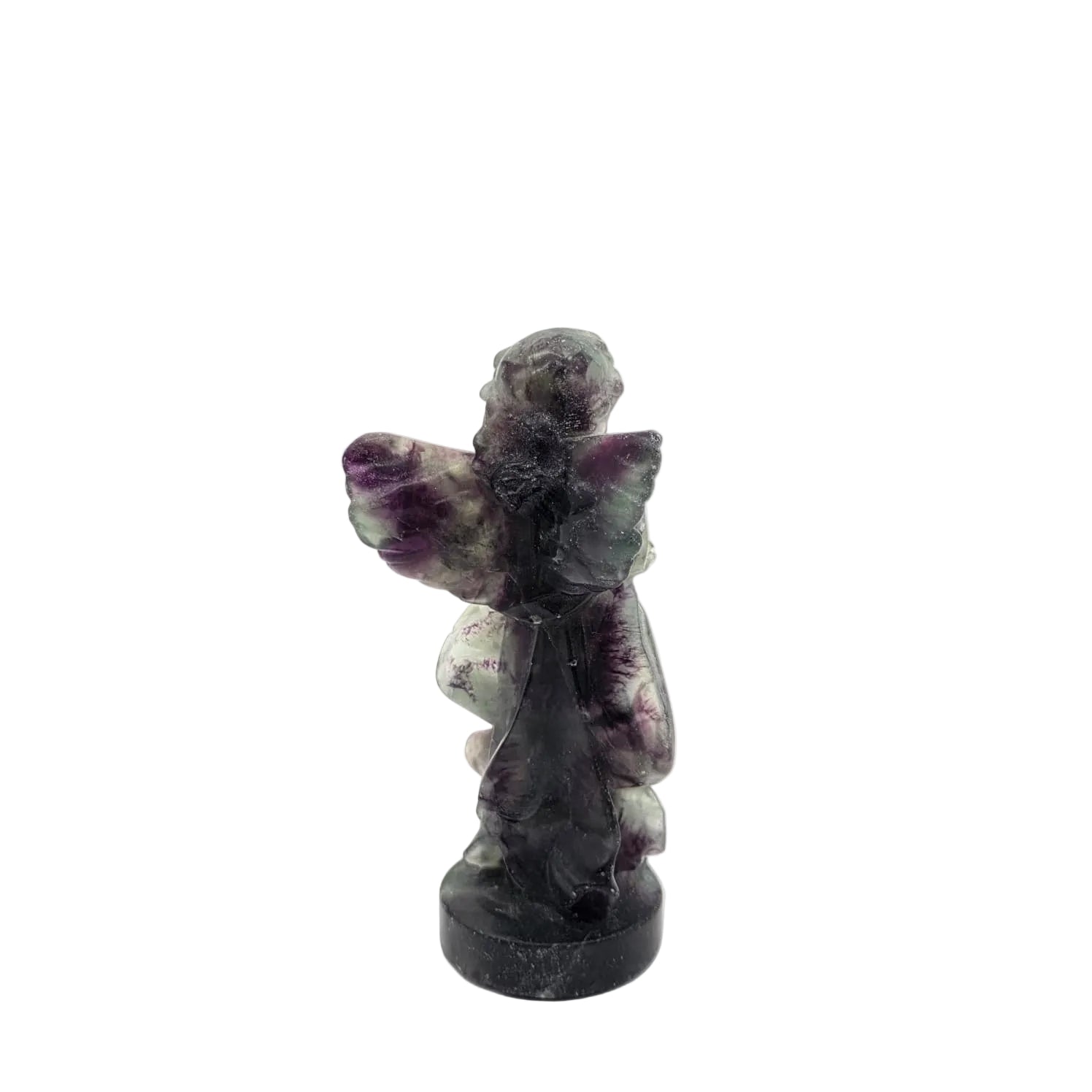 Kristall Engel – Handgeschnitzte Schutzengel-Figur aus Naturstein