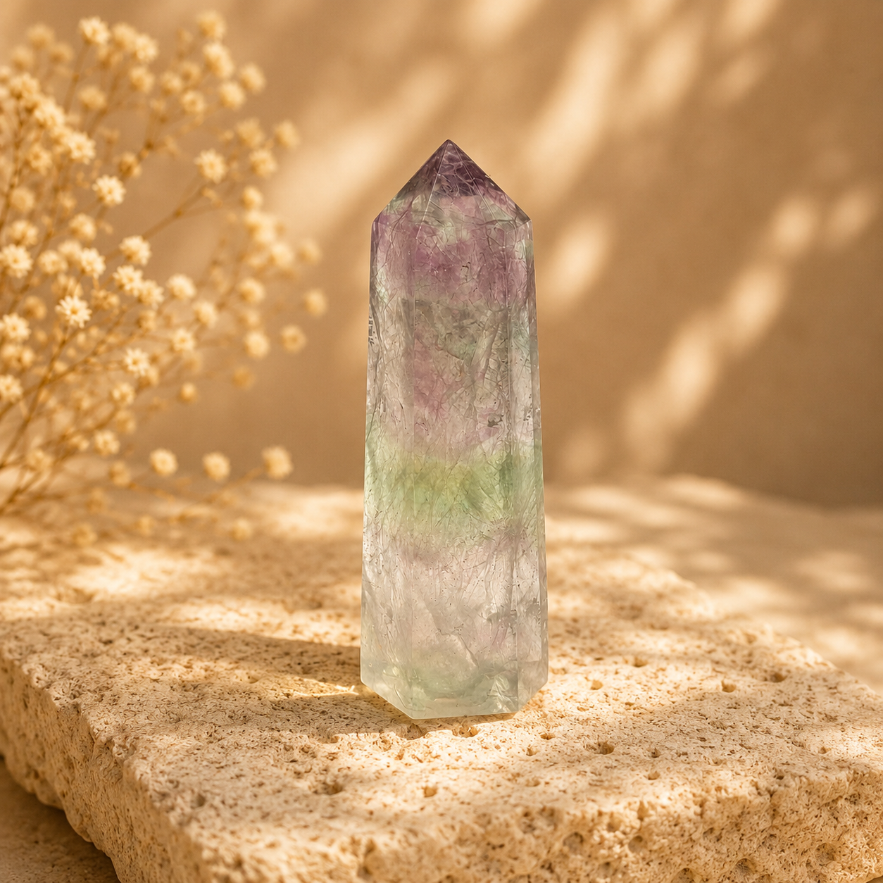 Lavendel Fluorit Turm