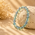 Blauer Fluorit Armband mit natürlichen Edelsteinperlen