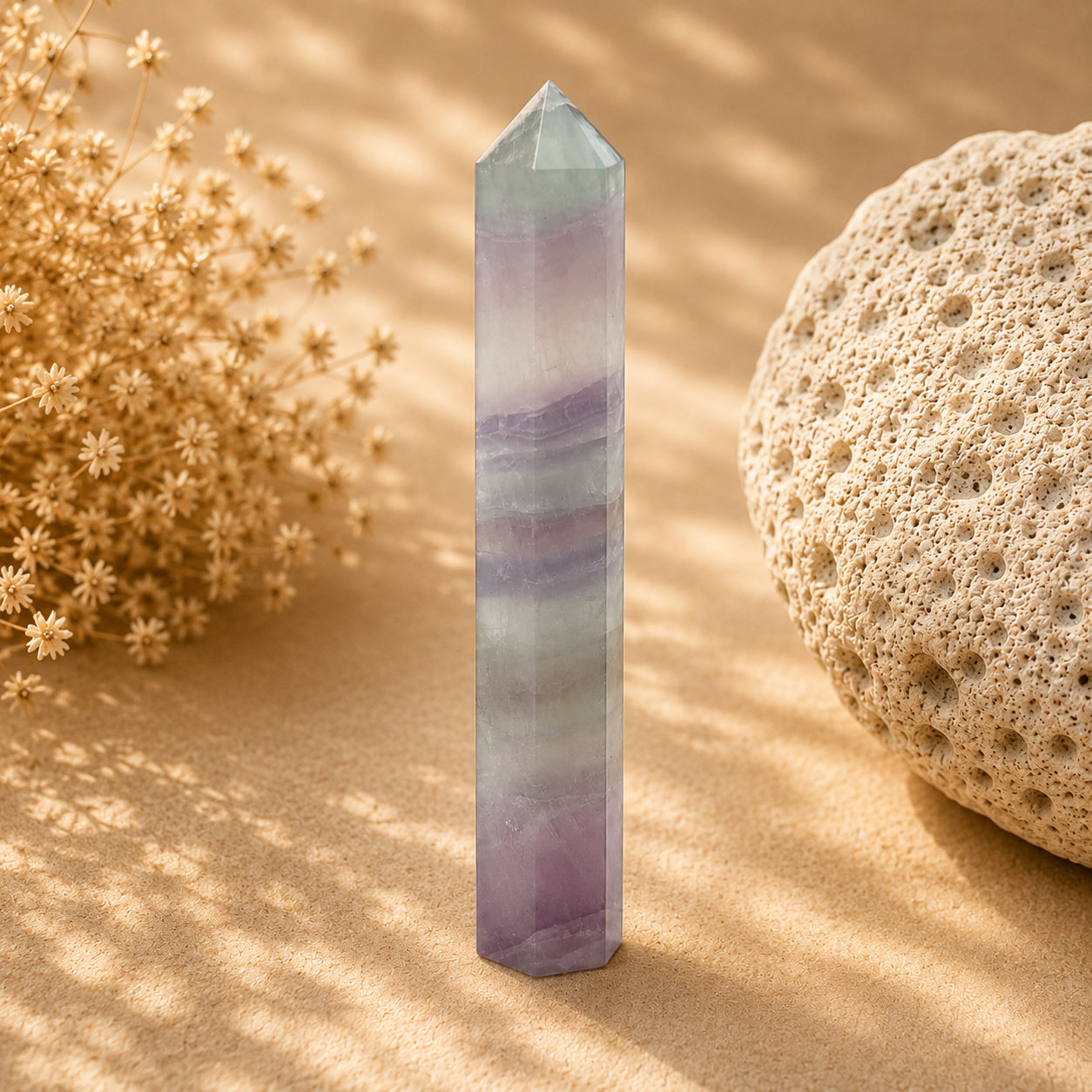 Lavendel Fluorit Turm