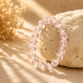 Rosenquarz HQ Armband mit natürlichen Edelsteinperlen