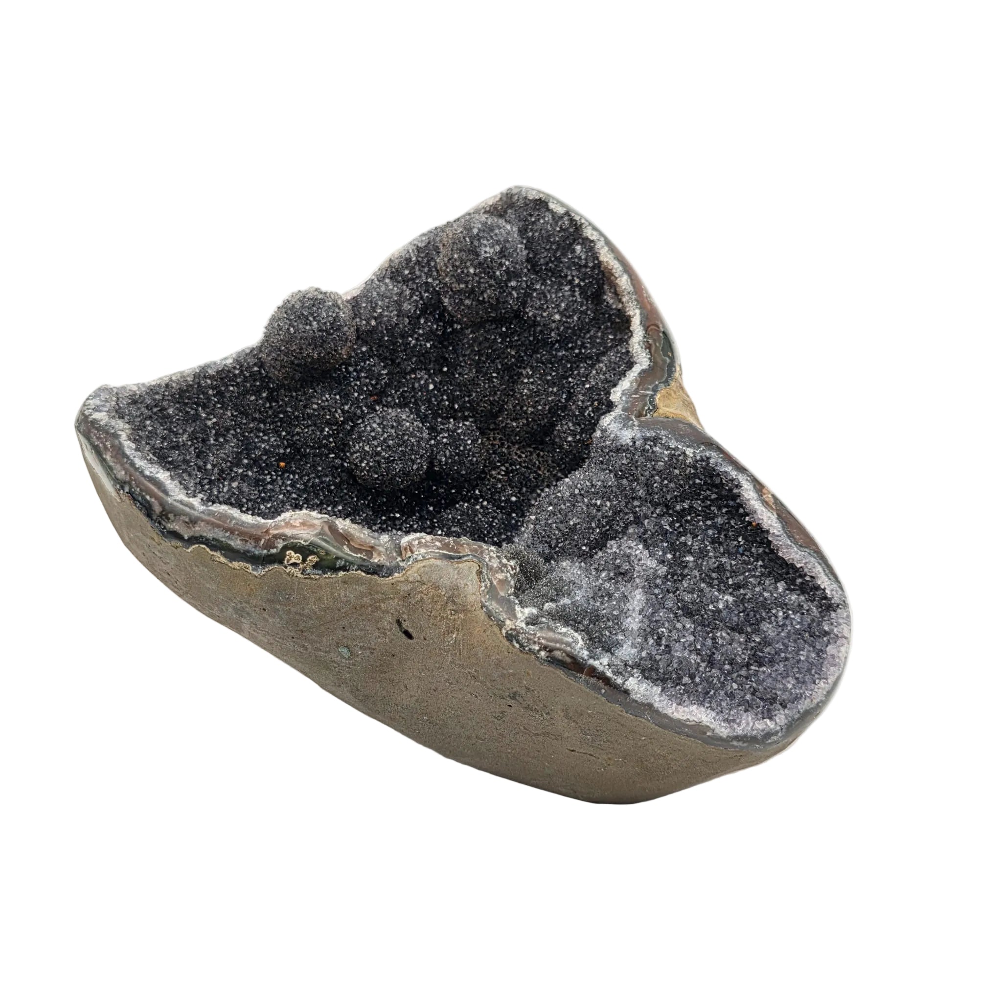 Schwarze Amethyst-Druse