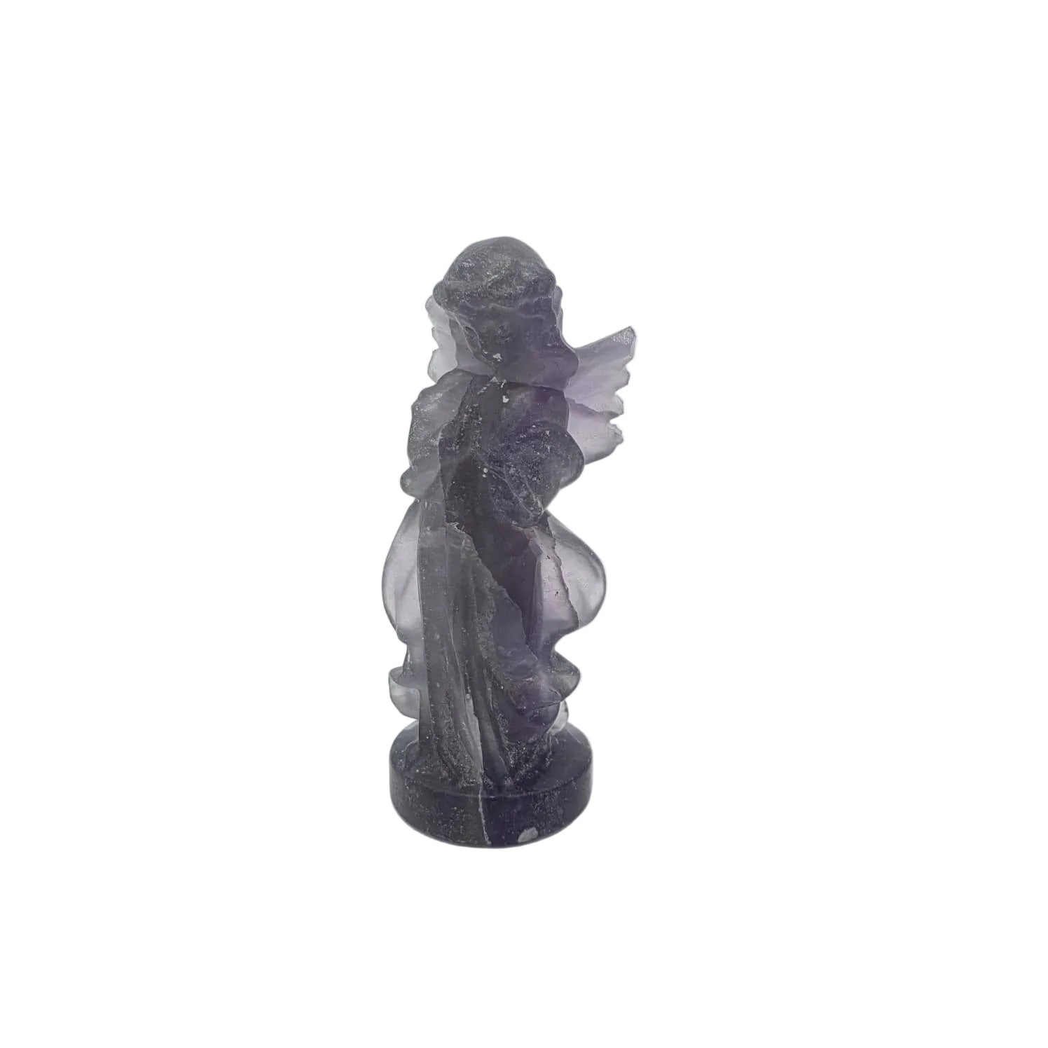 Kristall Engel – Handgeschnitzte Schutzengel-Figur aus Naturstein
