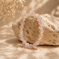 Bergkristall Armband mit rosa Einschlüssen (man Made)