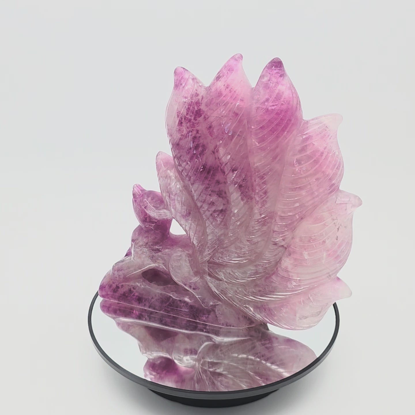 Pink Fluorit  Ninetailed Fox